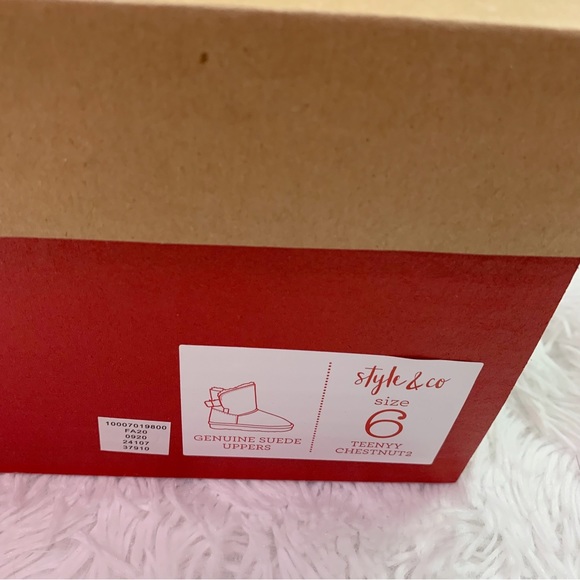 Style & ConTeenyy Winter suede Booties in chestnut suede upper faux fur lining - Picture 8 of 8